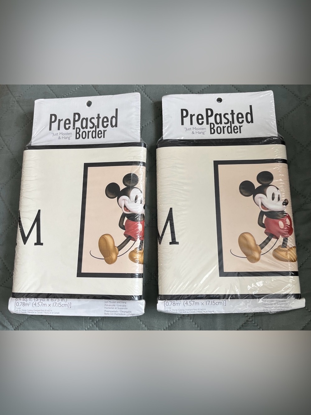 Wallpaper Border 2 NOS Catalog Classic Mickey Mouse Pre-Pasted  Border